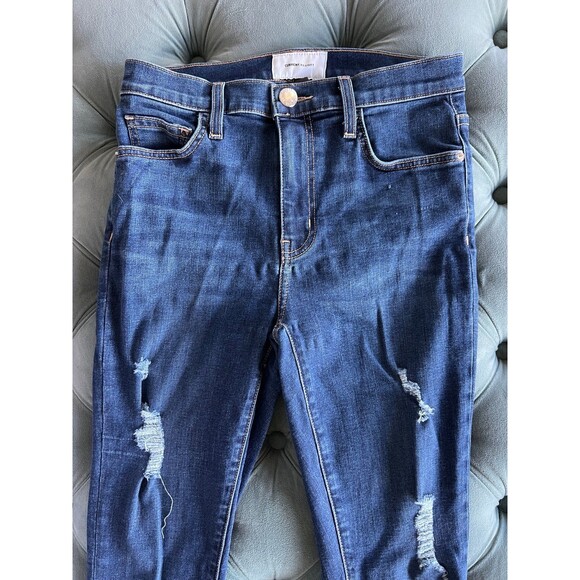 Current/Elliot Womens The Highwaist Stiletto Great Love Destroy Raw Hem sz 27 - Picture 8 of 9